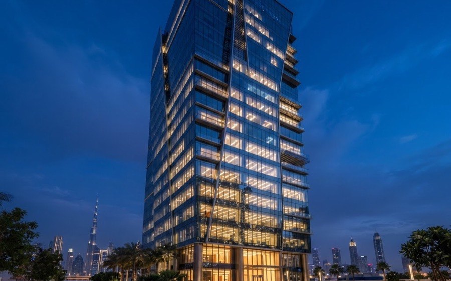 Commercial tower project supplied with building materials in Sharjah City